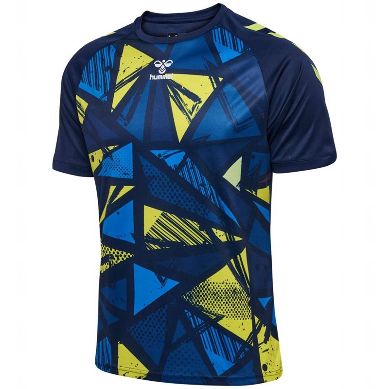 Maillot Hummel Graphic Universe S/S Homme Bleu Marine | 139600-947