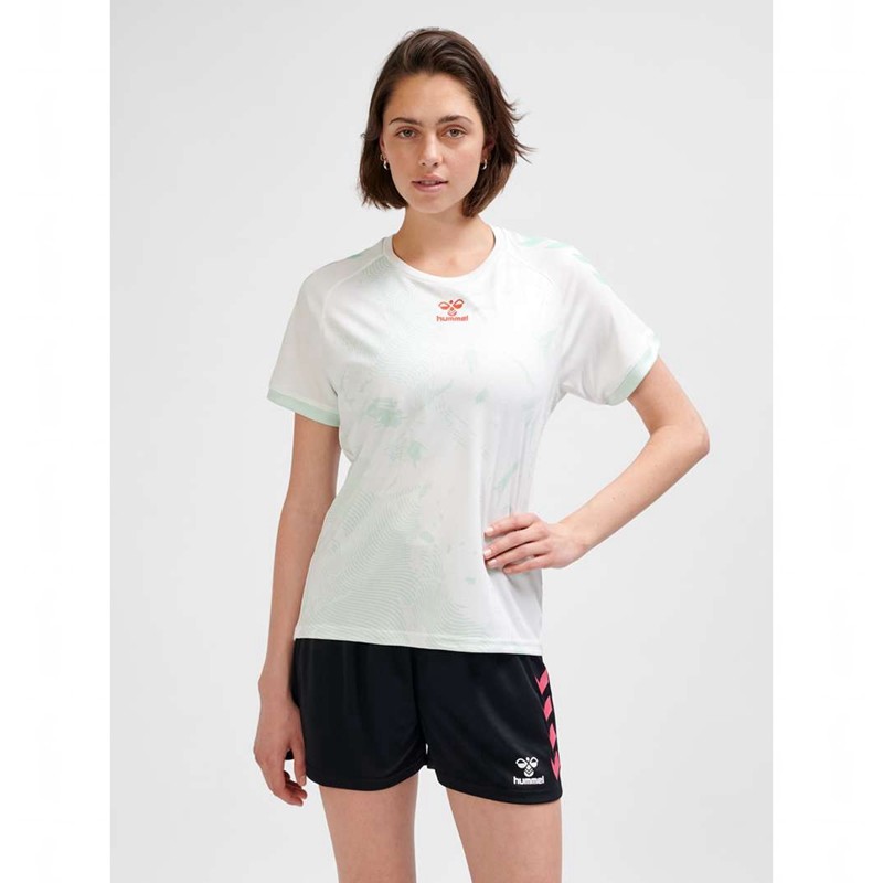 Maillot Hummel Graphic Universe Ss Femme Blanche | 476899-212
