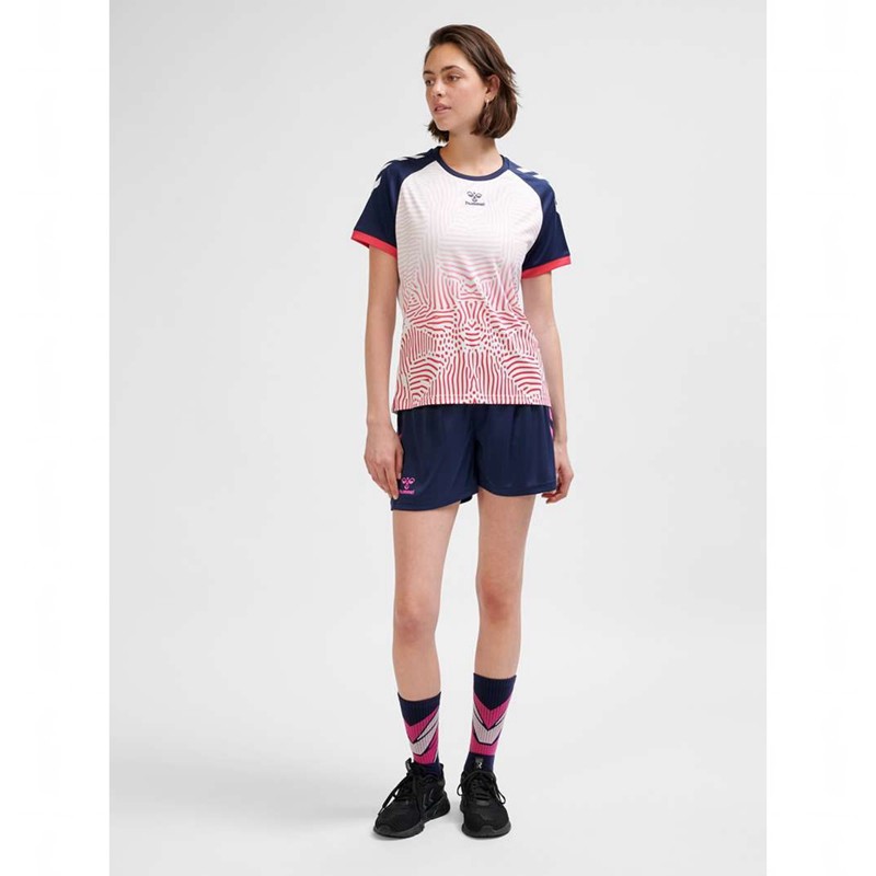 Maillot Hummel Graphic Universe Ss Femme Rose | 987152-013