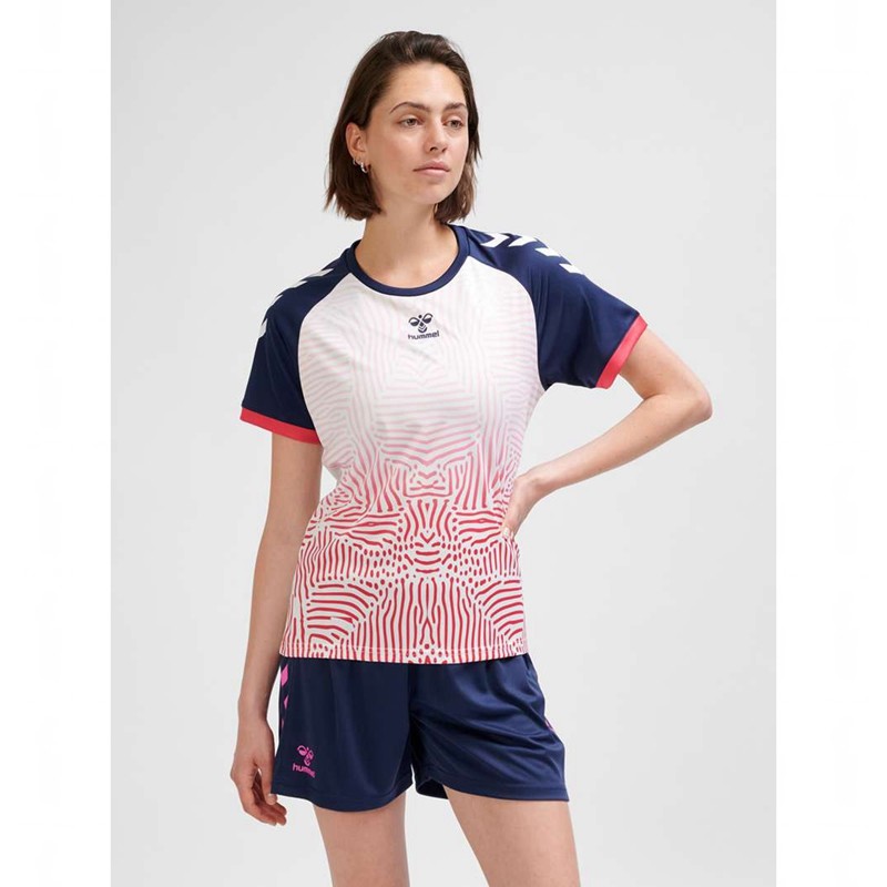 Maillot Hummel Graphic Universe Ss Femme Rose | 987152-013