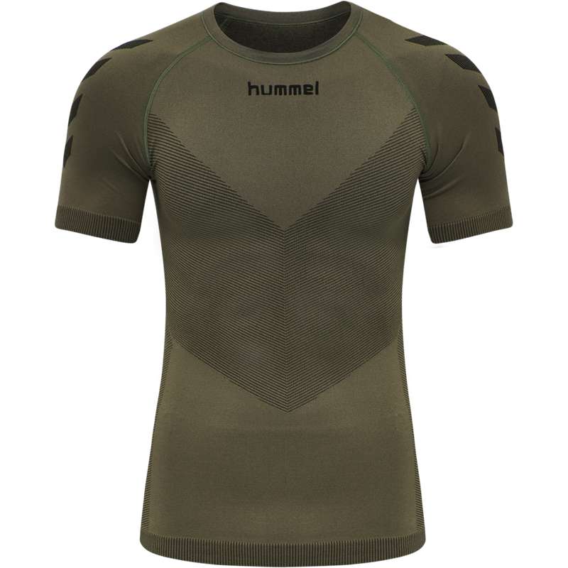 Maillot Hummel Hummel First Seamless S/S Homme Vert Olive | 275118-640