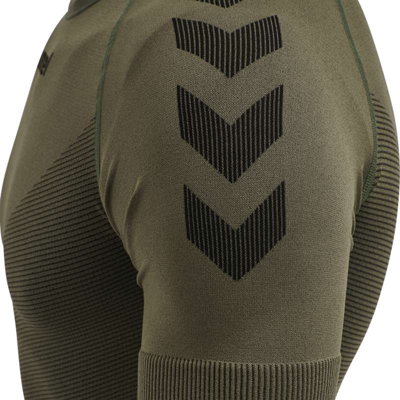 Maillot Hummel Hummel First Seamless S/S Homme Vert Olive | 275118-640
