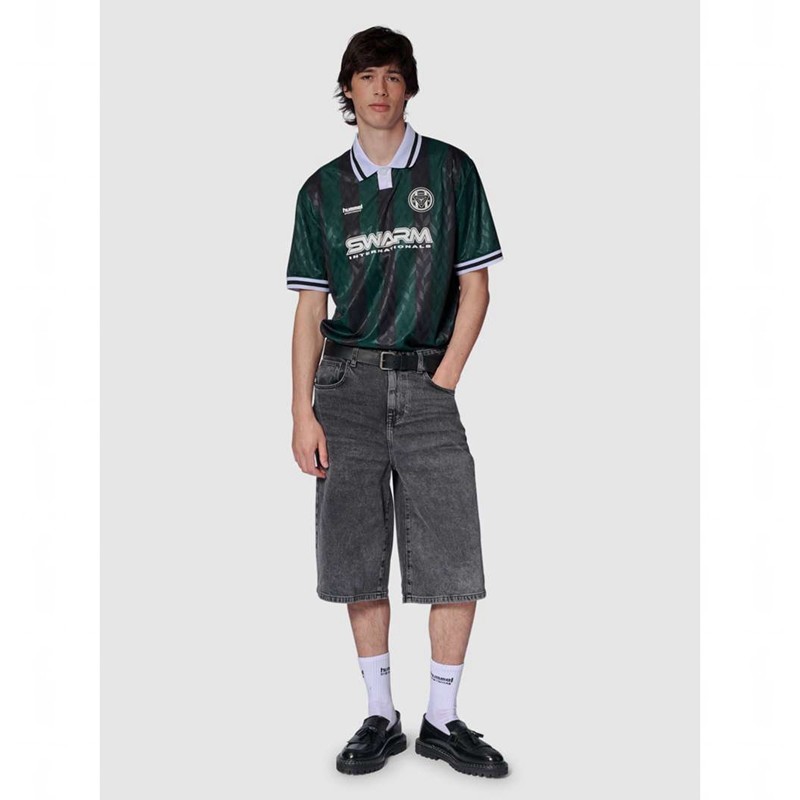 Maillot Hummel Loose Football S/S Homme Vert | 776966-697