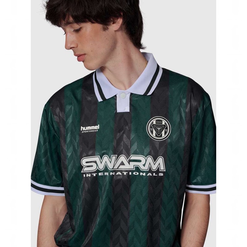 Maillot Hummel Loose Football S/S Homme Vert | 776966-697