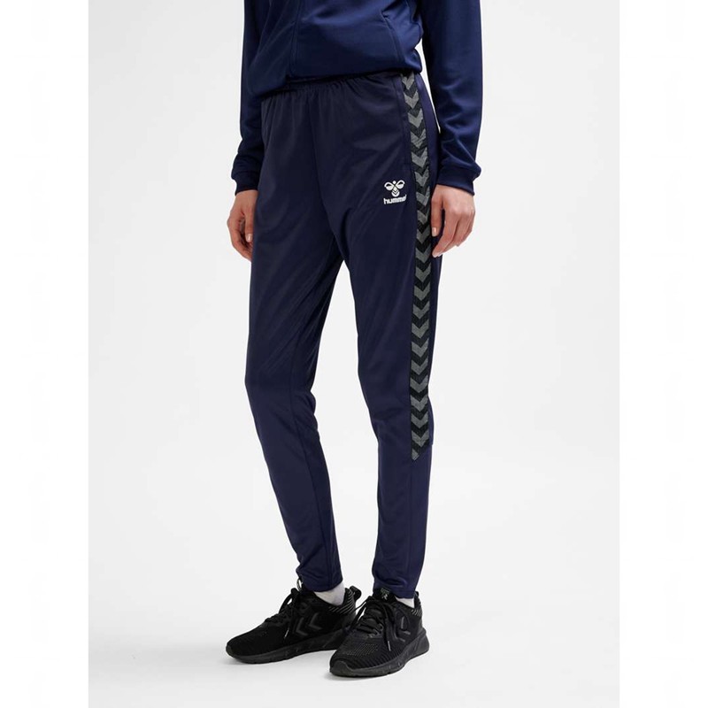 Pantalon Hummel Authentic Training Femme Bleu Marine | 633524-254