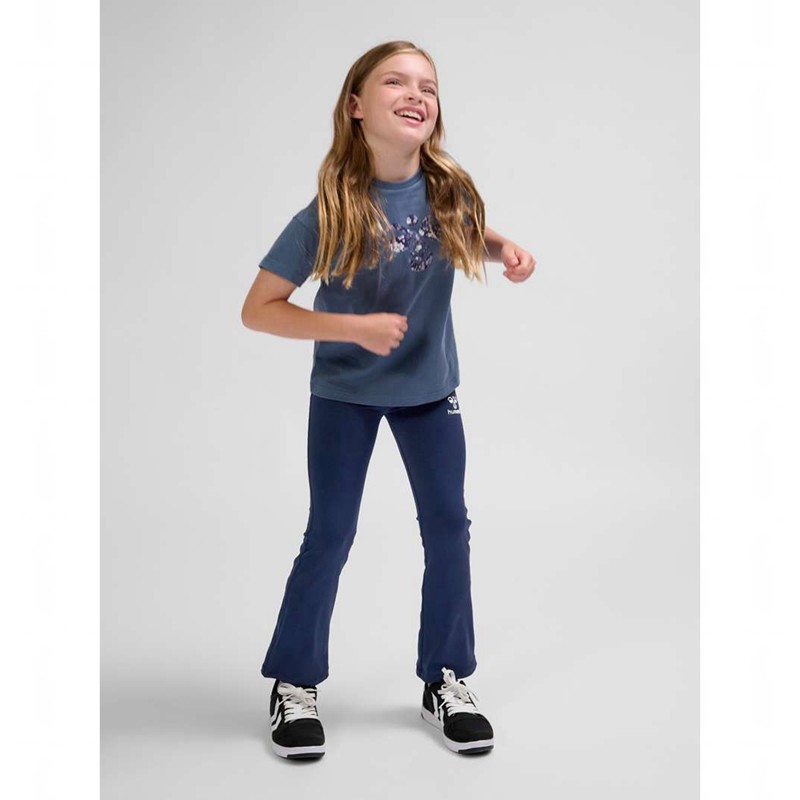 Pantalon Hummel Aya High Rise Flare Enfant Noir | 683071-245