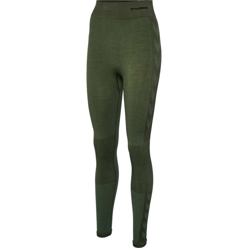 Pantalon Hummel Clea Seamless Mid Waist Femme Vert | 667992-232