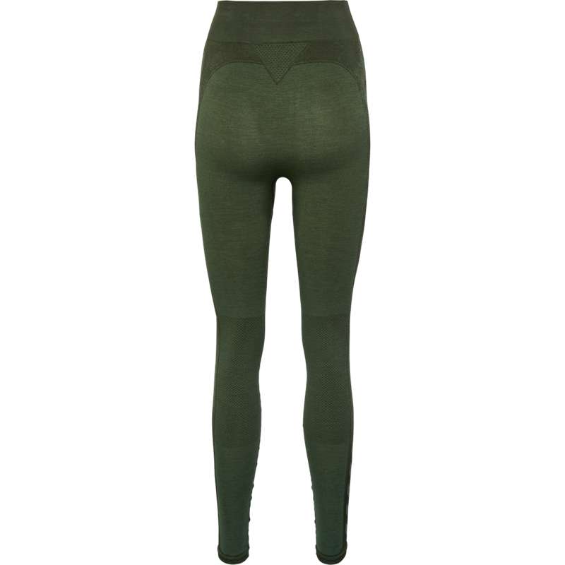 Pantalon Hummel Clea Seamless Mid Waist Femme Vert | 667992-232