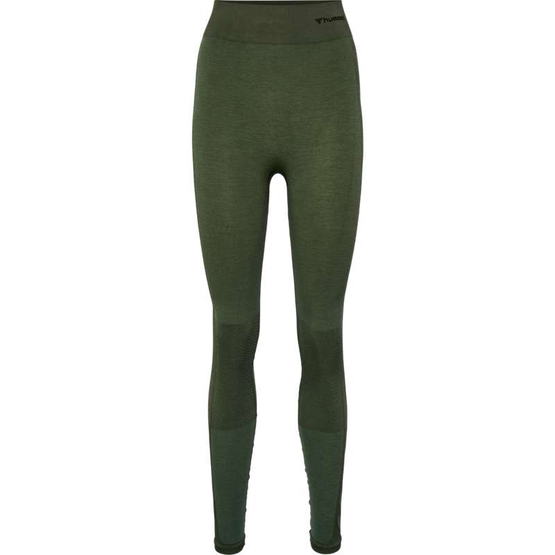 Pantalon Hummel Clea Seamless Mid Waist Femme Vert | 667992-232