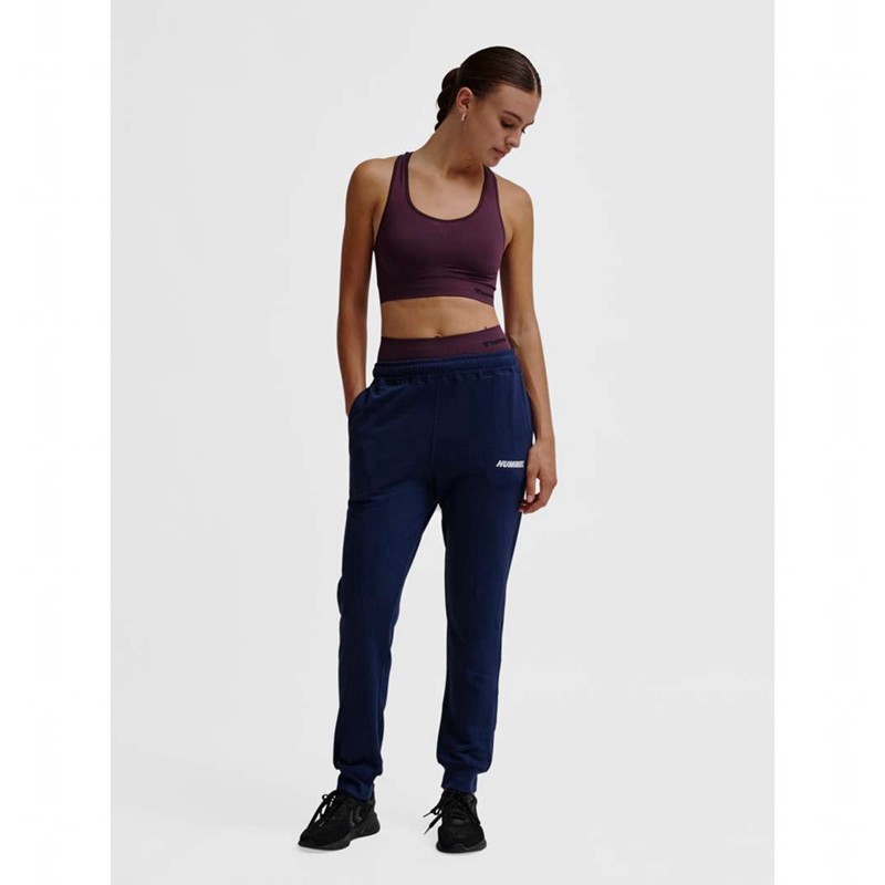 Pantalon Hummel Elemental Regular Femme Bleu Marine | 480245-013