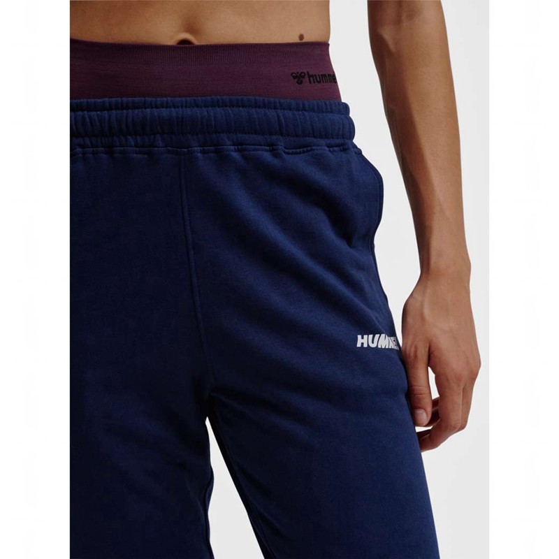 Pantalon Hummel Elemental Regular Femme Bleu Marine | 480245-013