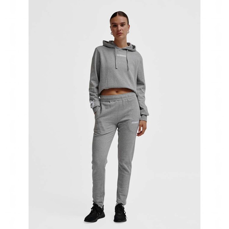 Pantalon Hummel Elemental Tapered Femme Grise | 583447-579