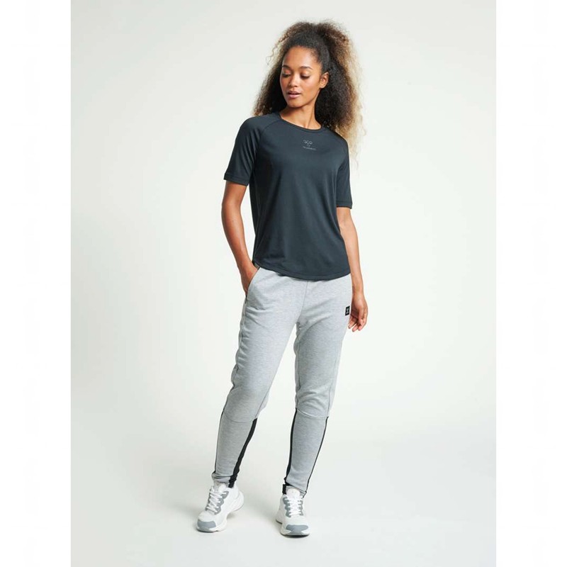 Pantalon Hummel Essi Tapered Femme Grise | 718066-673