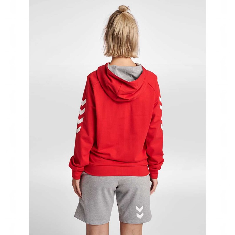 Pantalon Hummel Go Cotton Zip Femme Rouge | 885534-550