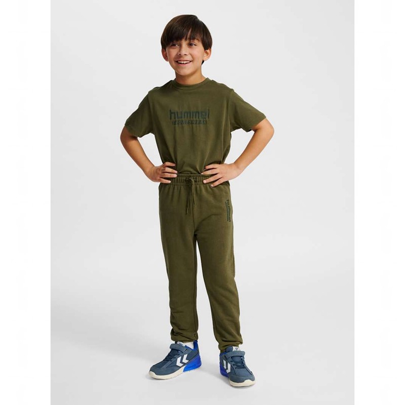 Pantalon Hummel Jr Base Regular Enfant Vert | 155596-667