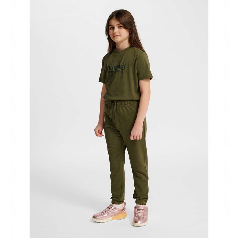 Pantalon Hummel Jr Base Regular Enfant Vert | 155596-667