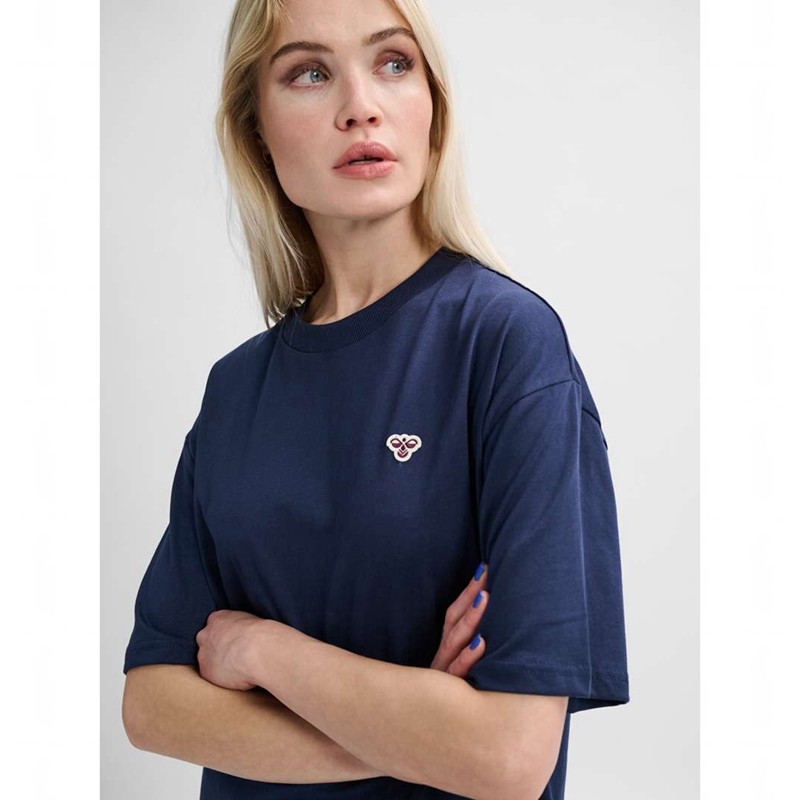 Pantalon Hummel Loose Bee S/S Femme Bleu Marine | 397040-230