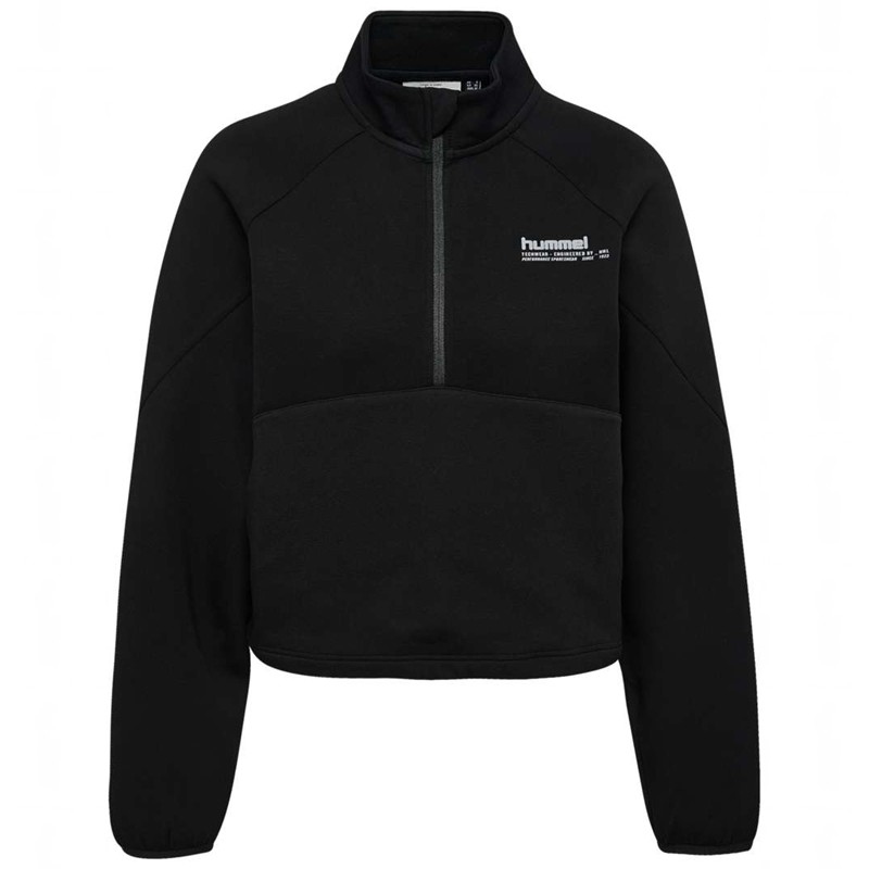 Pantalon Hummel Tech Fleece Boxy Half Zip Femme Noir | 431700-885