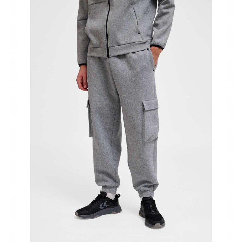 Pantalon Hummel Tech Fleece Loose Cargo Homme Grise | 104080-690
