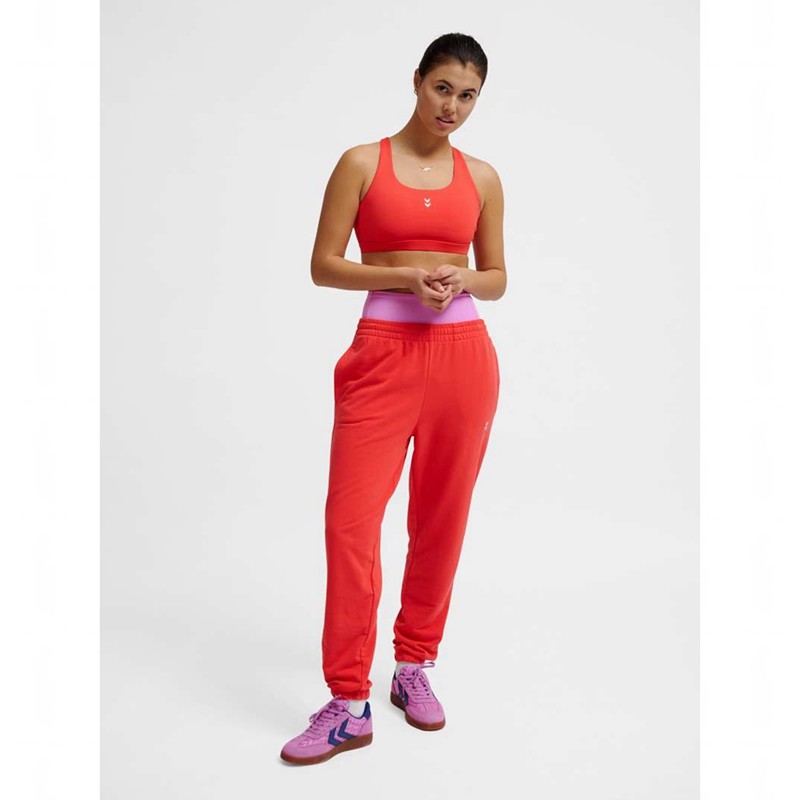 Pantalon Survêtement Hummel Pulse W Femme Rouge | 501116-981
