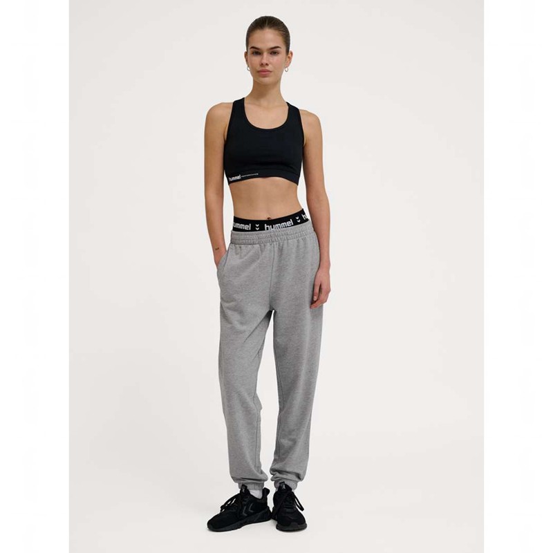 Pantalon Survêtement Hummel Pulse W Femme Grise | 890690-357
