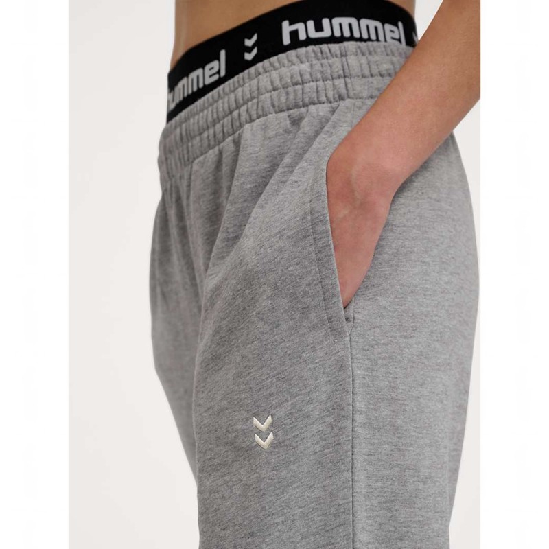 Pantalon Survêtement Hummel Pulse W Femme Grise | 890690-357