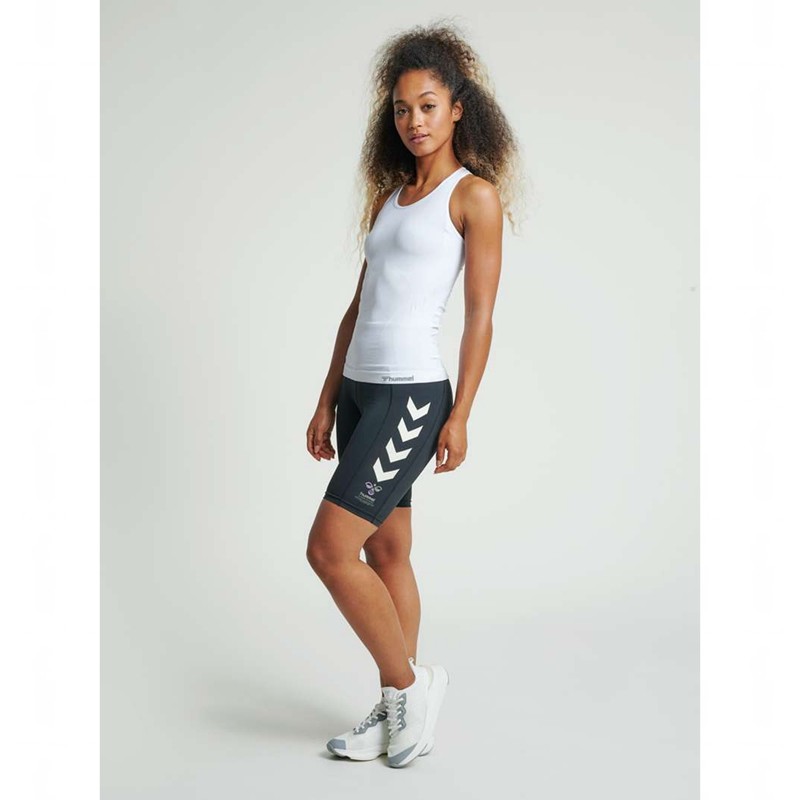 Pantalon Survêtement Hummel Tif Seamless Femme Blanche | 375943-062