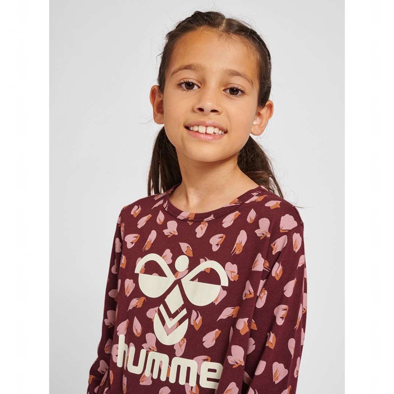 Peignoir Hummel Carolina Night L/S Enfant Bordeaux | 227955-325