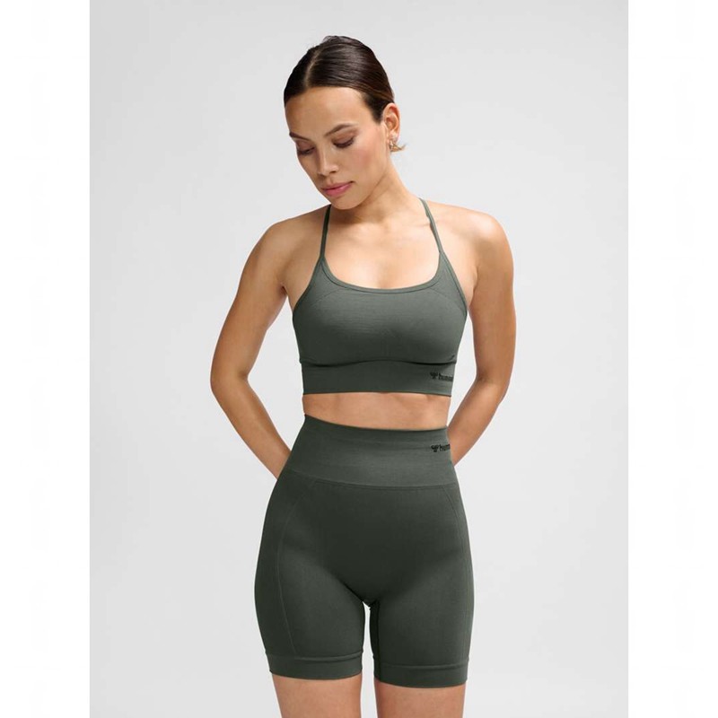 Peignoir Hummel Tiffy Seamless Top Femme Vert | 426669-970