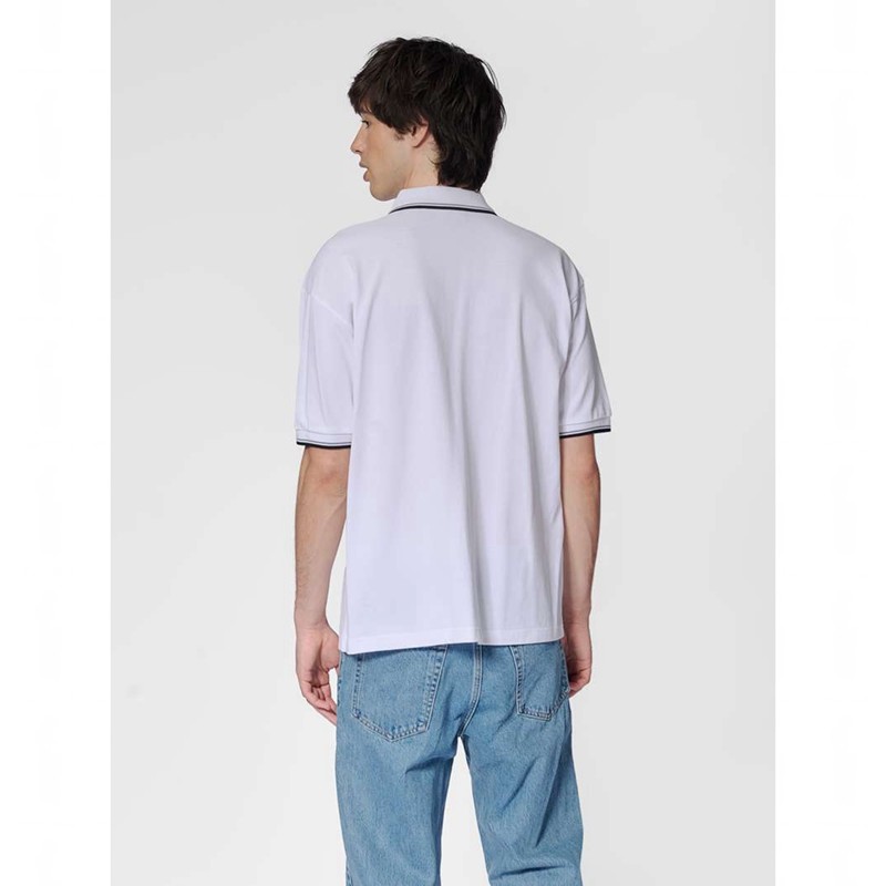 Polos Hummel Loose Shirt S/S Bee Homme Blanche | 471744-439