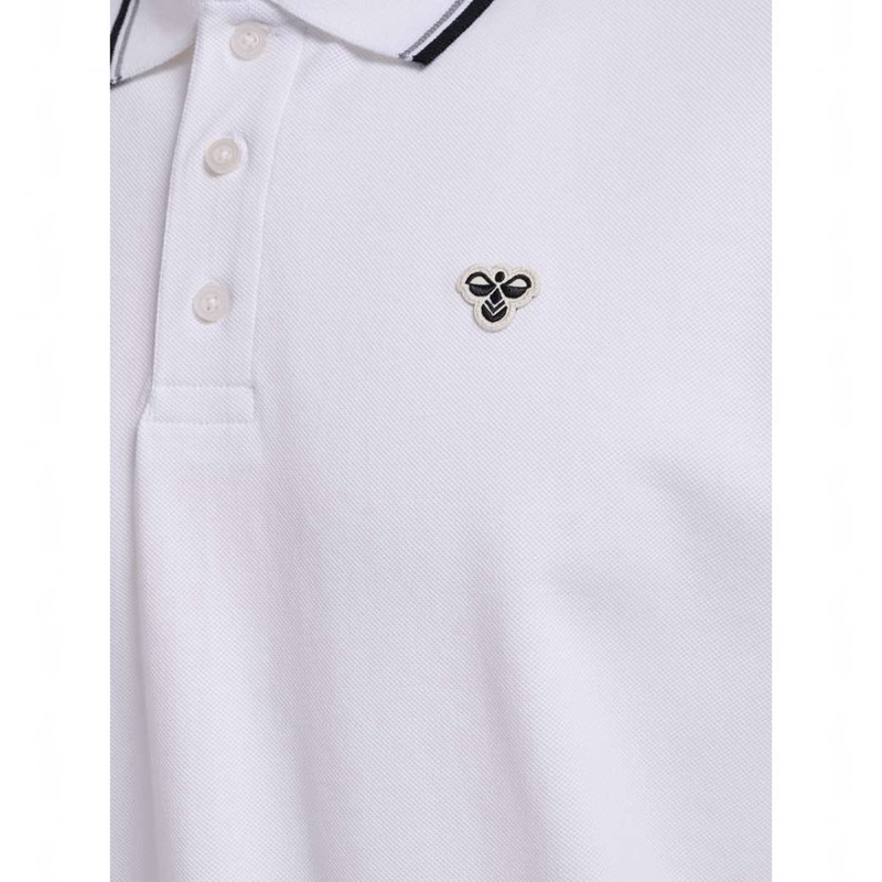 Polos Hummel Loose Shirt S/S Bee Homme Blanche | 471744-439