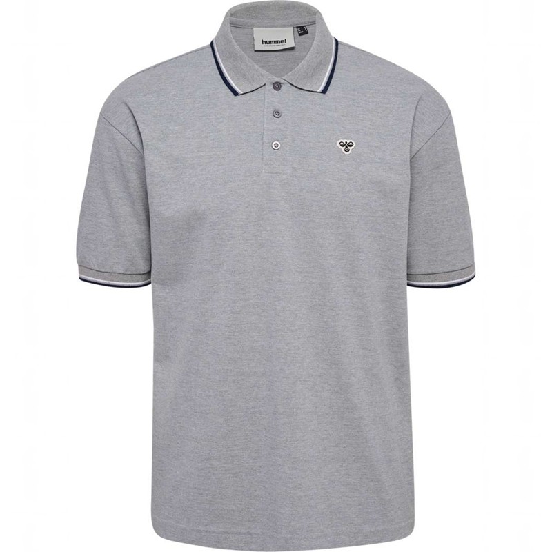 Polos Hummel Loose Shirt S/S Bee Homme Grise | 921599-995