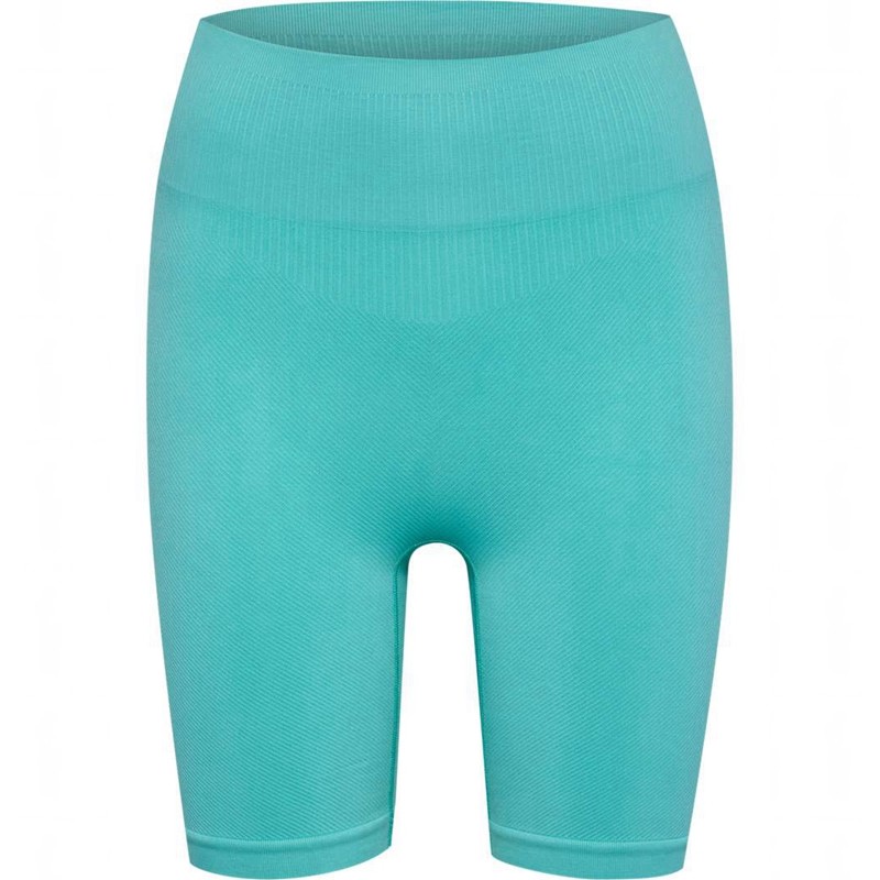 Short Hummel Alive Seamless High Waist Femme Bleu | 796917-868