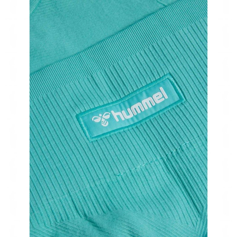 Short Hummel Alive Seamless High Waist Femme Bleu | 796917-868