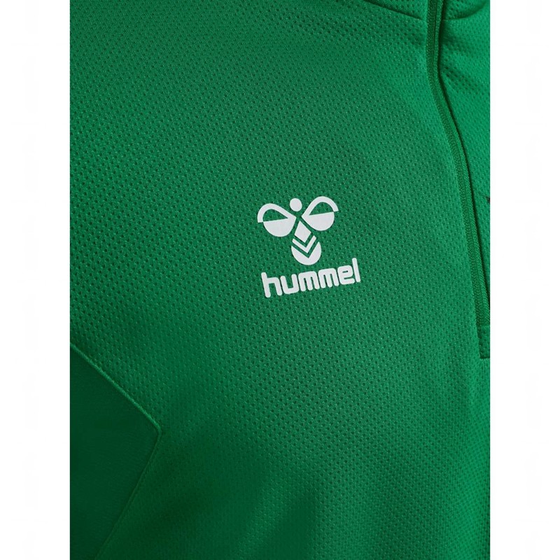 Short Hummel Authentic Half Zip Sweat Homme Vert | 762716-931