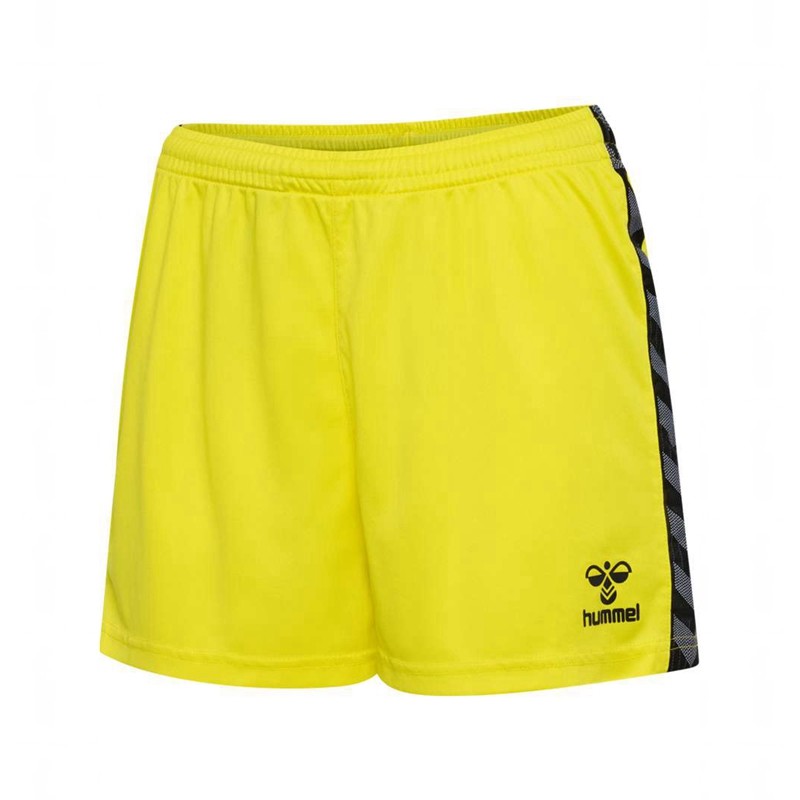Short Hummel Authentic Pl Femme Jaune | 989719-456