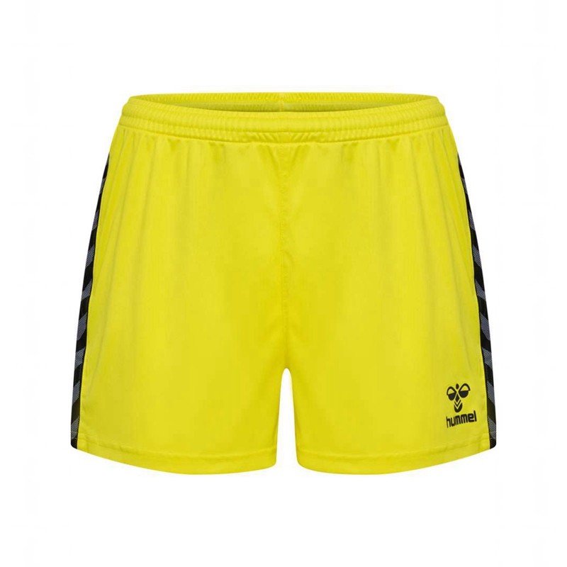 Short Hummel Authentic Pl Femme Jaune | 989719-456