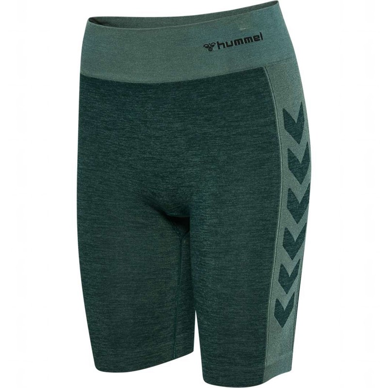 Short Hummel Clea Seamless Cycling Femme Vert | 950622-291