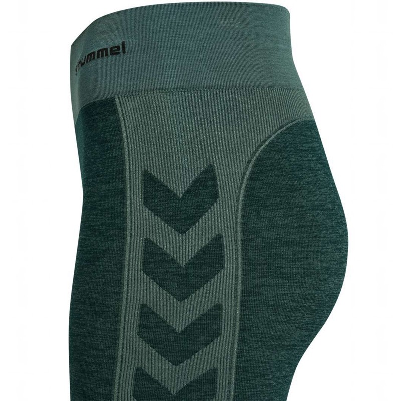 Short Hummel Clea Seamless Cycling Femme Vert | 950622-291