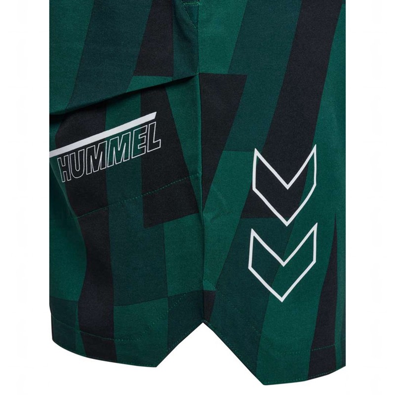 Short Hummel Court Aop Pocket Homme Vert | 691717-888