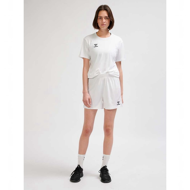 Short Hummel Essential Femme Blanche | 225396-391