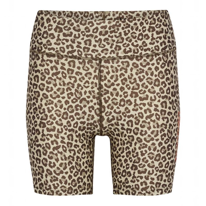 Short Hummel Fast Mid Waist Tight Femme Leopard | 926689-201