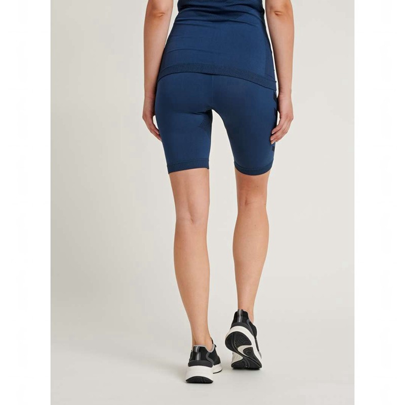 Short Hummel First Seamless Tr Sht Tigh W Femme Bleu Marine | 332393-371