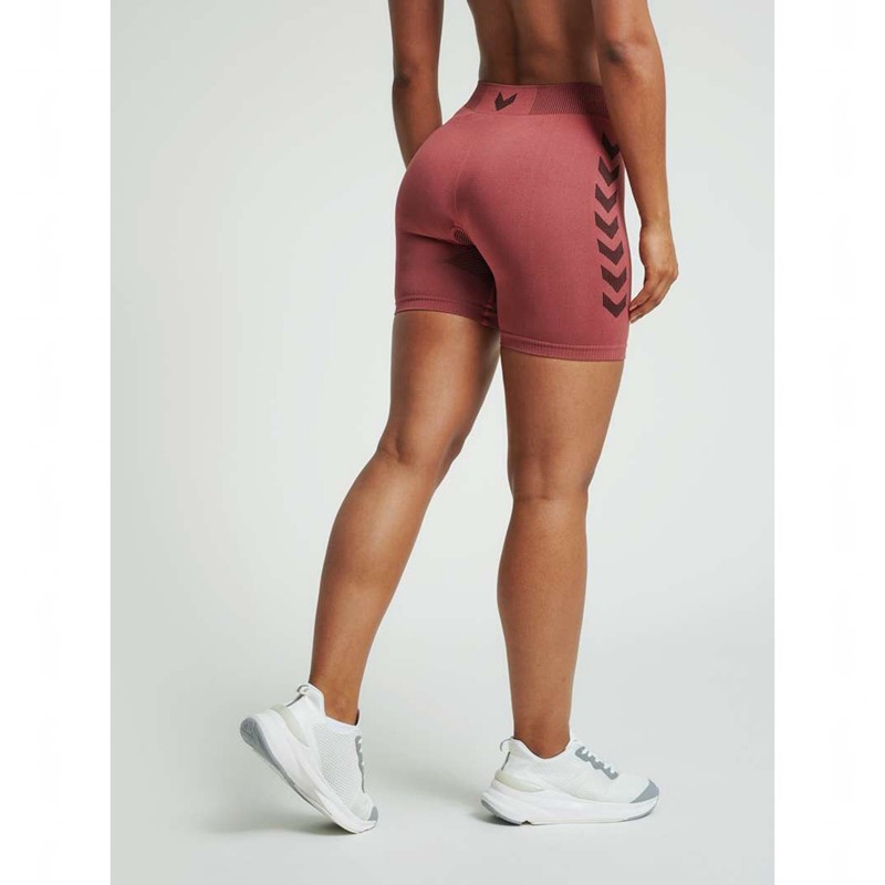 Short Hummel First Seamless Tr Sht Tigh W Femme Rouge | 265057-070