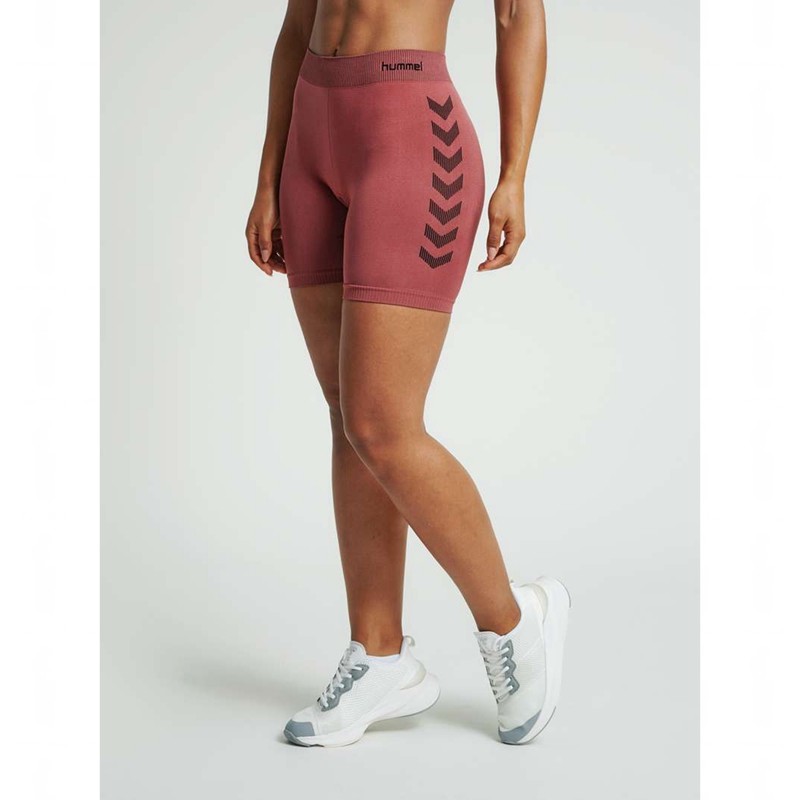Short Hummel First Seamless Tr Sht Tigh W Femme Rouge | 265057-070