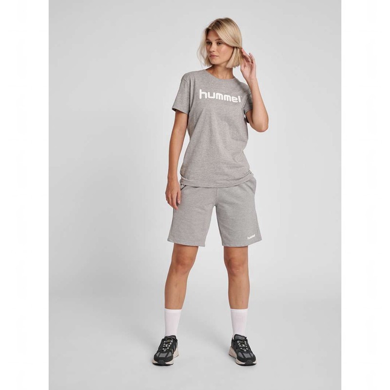 Short Hummel Go Cotton Bermuda Femme Grise | 525154-185