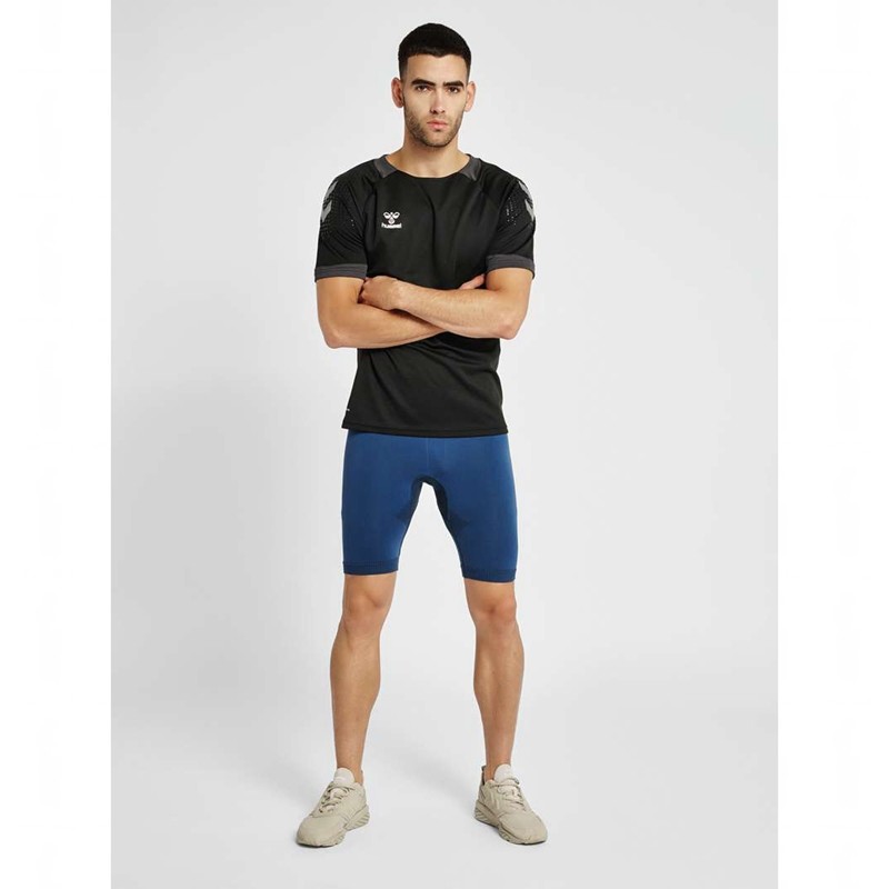 Short Hummel Hummel First Seamless Tr Sht Tights Homme Bleu Marine | 343731-091