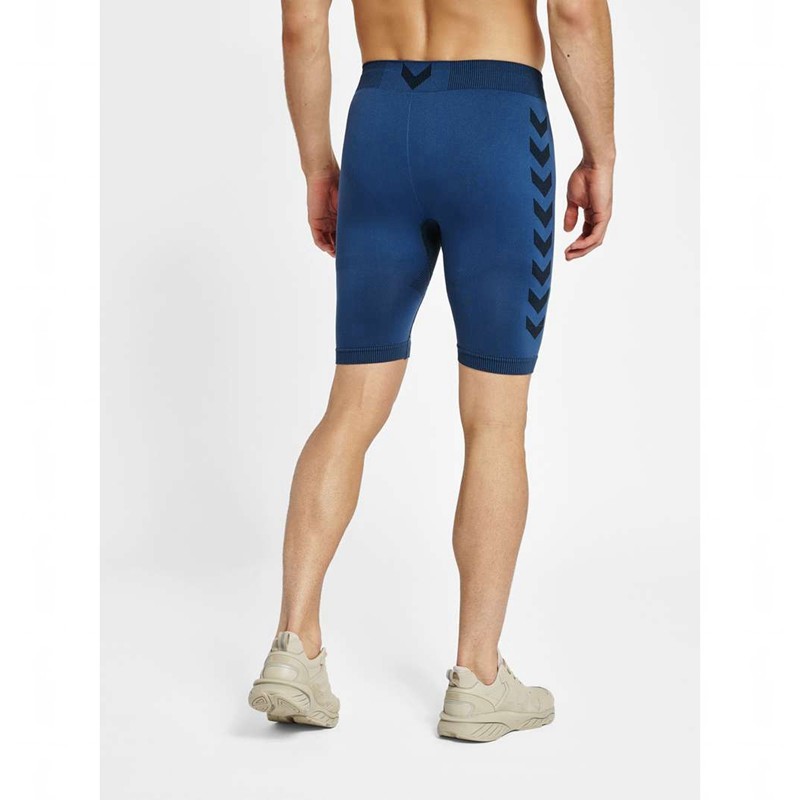 Short Hummel Hummel First Seamless Tr Sht Tights Homme Bleu Marine | 343731-091