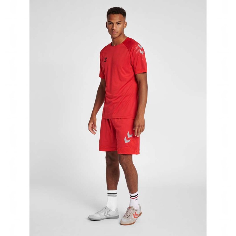 Short Hummel Lead Poly Homme Rouge | 367113-365