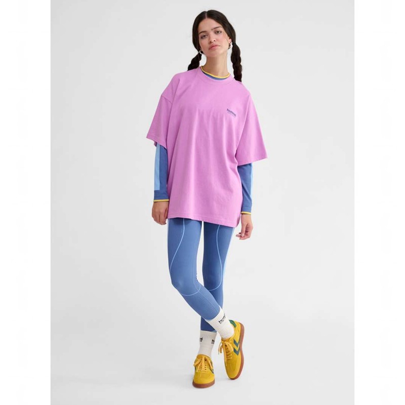 Short Hummel Loose S/S Headball Femme Rose | 739889-231